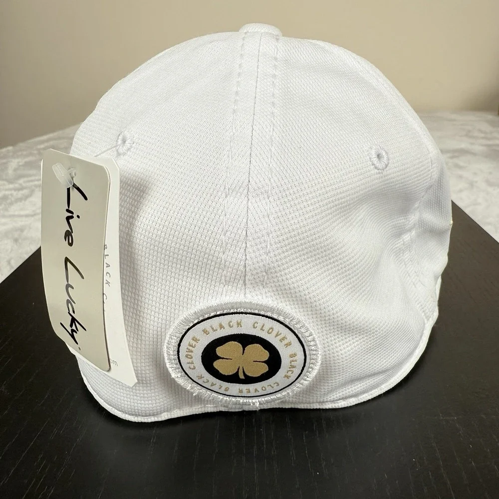 Vanderbilt Commodores Black Clover Live Lucky Memory Fit Hat L/XL White‎ New